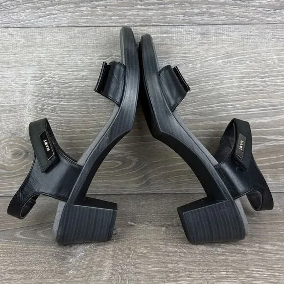 Naot Intact Women’s Sz 9/EU 40 Black Velvet Nubuck Dual Hook & Loop Sandals - Picture 10 of 11